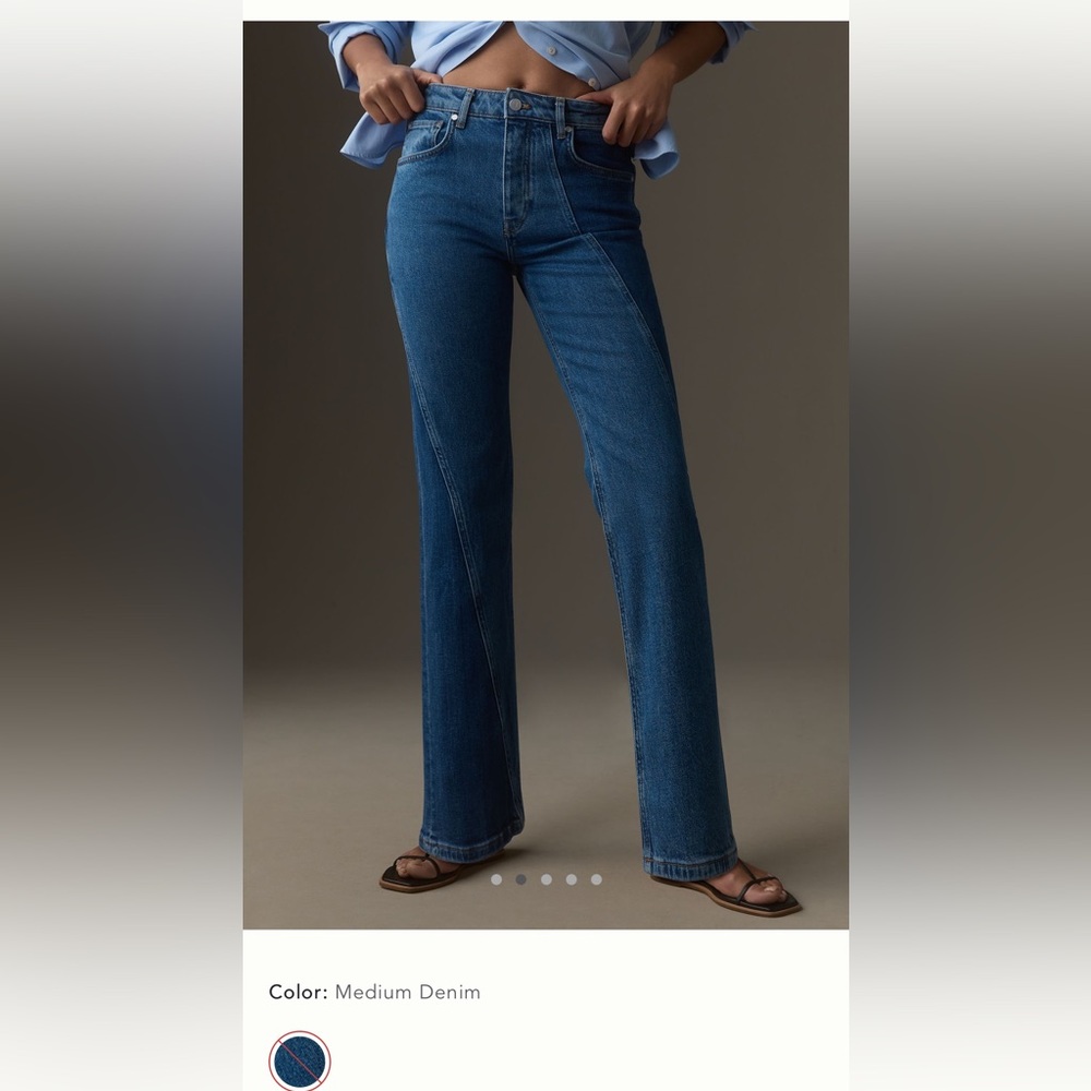 Pilcro Vintage High-Rise Straight-Leg Jeans